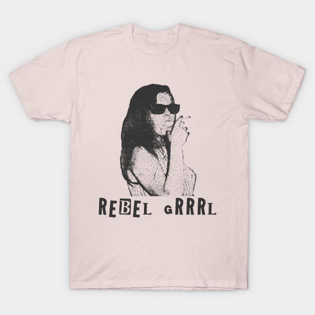 rebel grrrl T-Shirt by moronicart